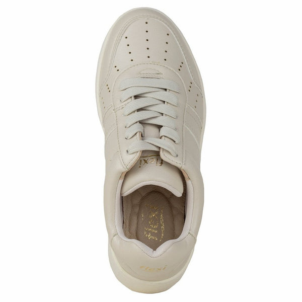 Tenis Casuales Dama Flexi Jessy 103504 Beige + Productos de Limpieza