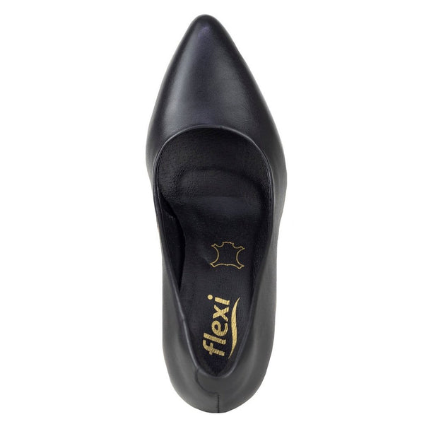 Zapatilla de Tacón Dama Flexi Idris 104505 Negro + Productos de Limpieza