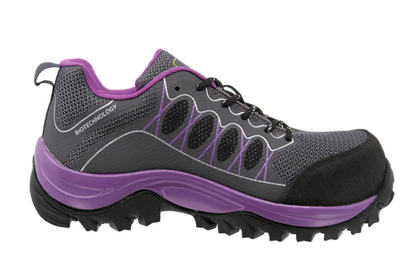 Tenis Sicuro Industrial SA703 Con Casquillo Para Dama Color Gris Morado