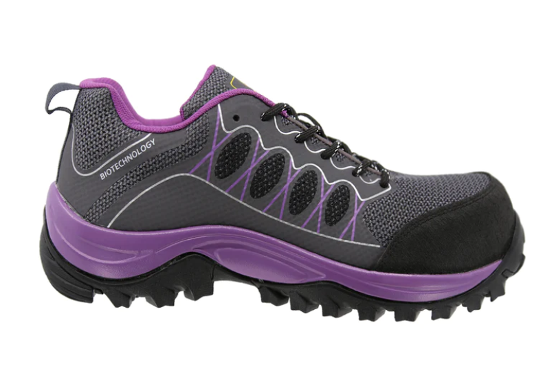 Tenis Sicuro Industrial SA703 Con Casquillo Para Dama Color Gris Morado