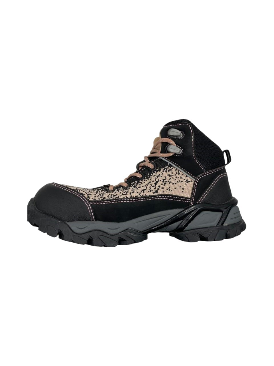 Bota De Seguridad Sicuro Negro Canela Forte SF78 Dama