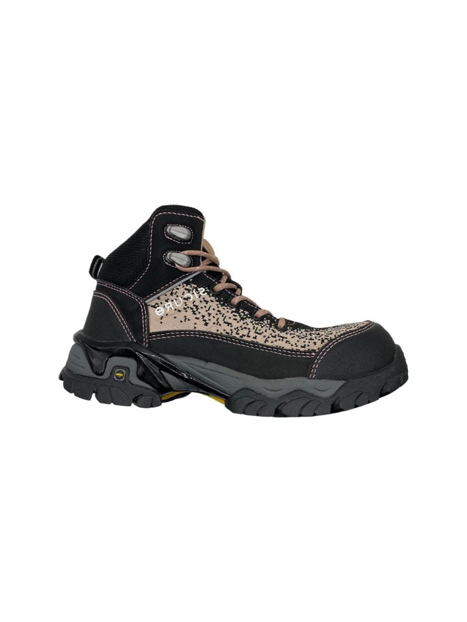 Bota De Seguridad Sicuro Negro Canela Forte SF78 Dama