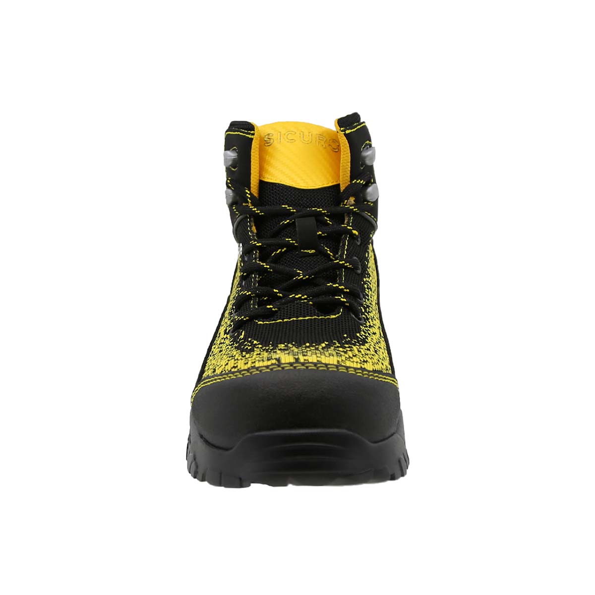 Bota De Seguridad Sicuro Forte SF88 Negro Amarillo Caballero