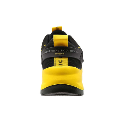 Tenis Sicuro Industrial Con Casquillo Dama Caballero SV01 Negro Amarillo