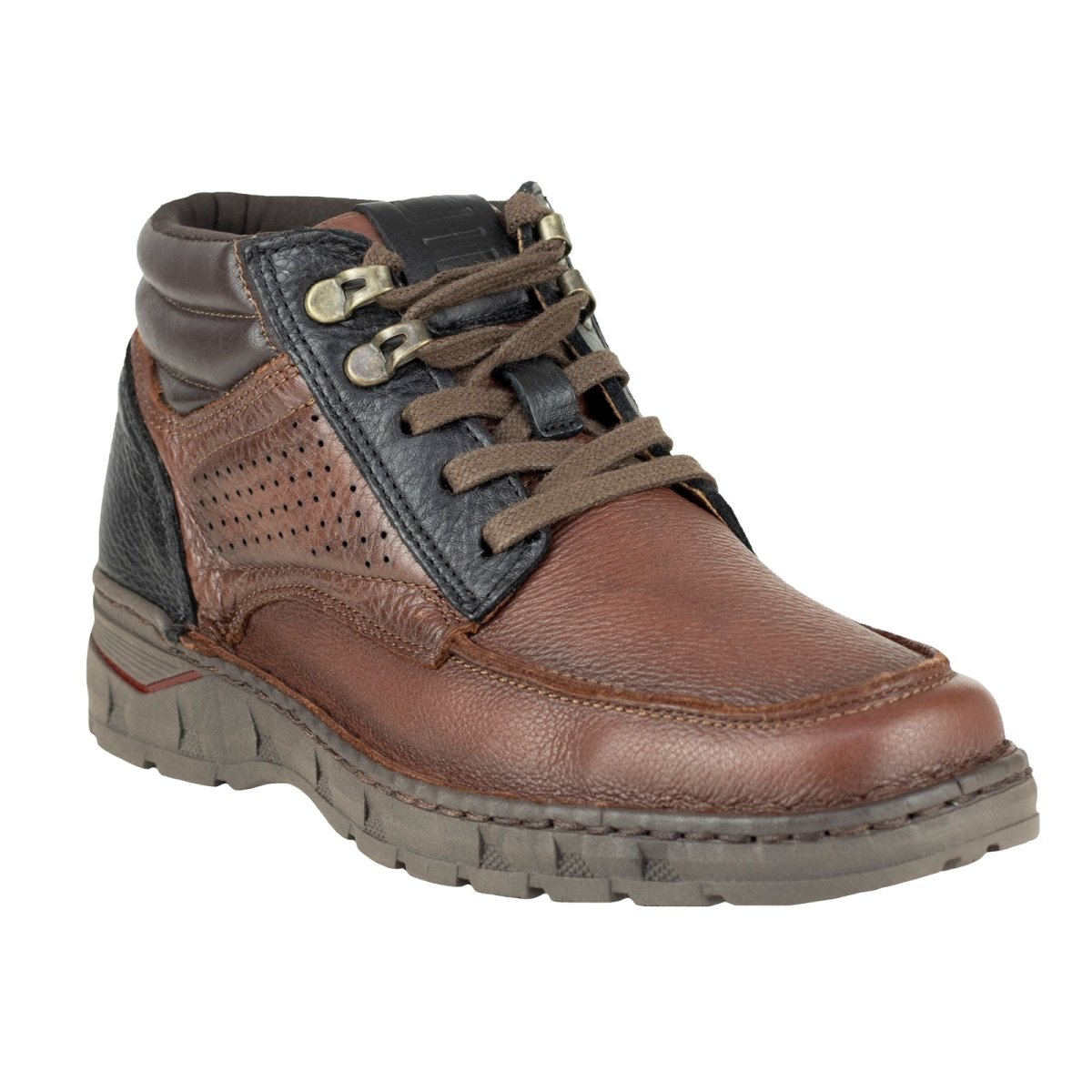 Bota Casual Para Caballero Lobo Solo 9094 Mahogany LS9094 - 250 - HMG - Roma Zapaterías