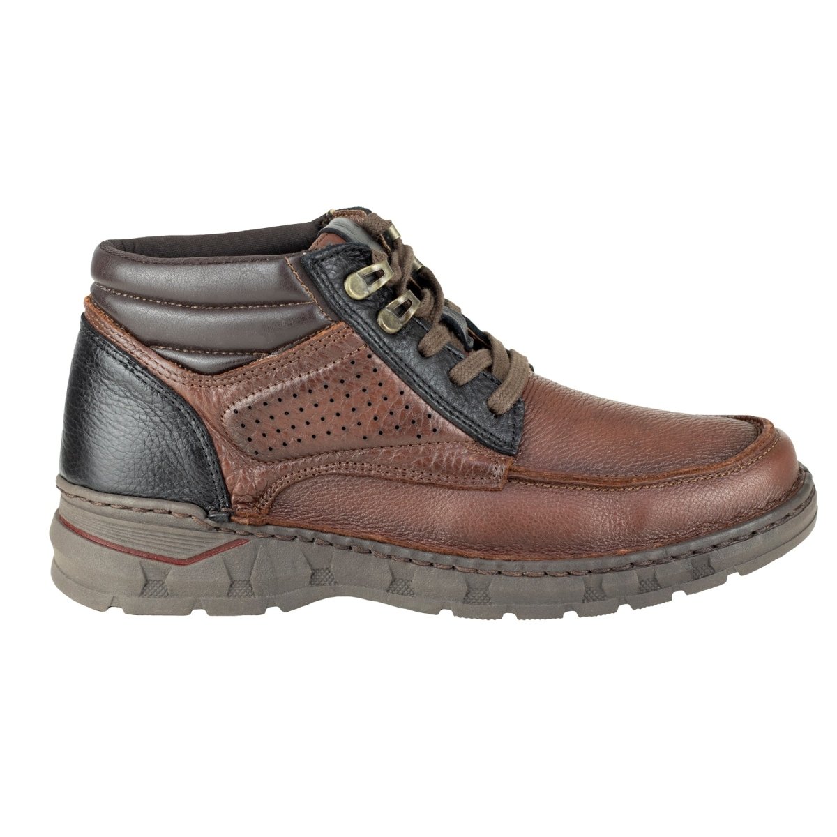 Bota Casual Para Caballero Lobo Solo 9094 Mahogany LS9094 - 250 - HMG - Roma Zapaterías