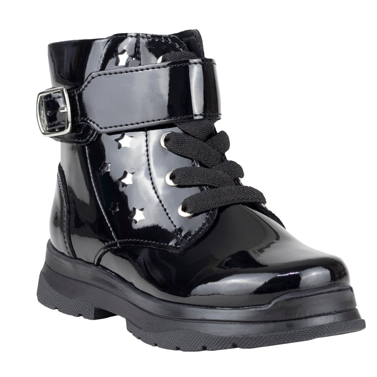 Bota de Charol Para Niña Karsten 50009 - 1B Negro 18 - 21 500091B - 180 - CHN - Roma Zapaterías