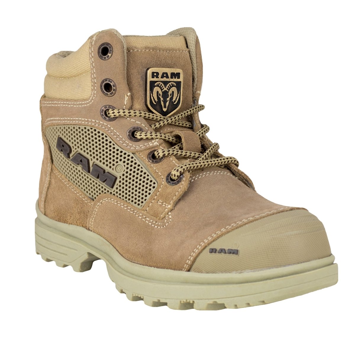 Bota Industrial Tipo II (PP) Para Caballero RAM 9403 Beige RM9403 - 250 - NAM - Roma Zapaterías