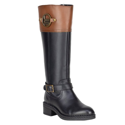 Bota Larga Para Dama Lobo Solo 5083 Negro Miel LS5083 - 230 - MNM - Roma Zapaterías