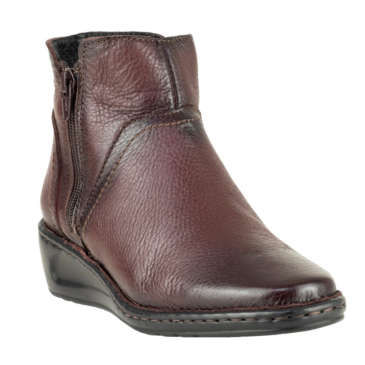 Botin Clásico Confort Para Dama Lobo Solo 4845 Vino LS4845 - 220 - HVN - Roma Zapaterías