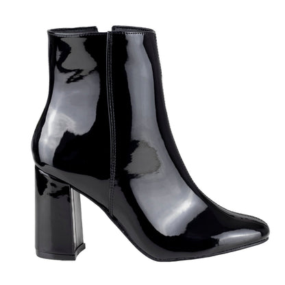 Botín Con Tacón Dama Lady Paulina Lotta 10504 Negro Charol LP10504 - 220 - CHN - Roma Zapaterías