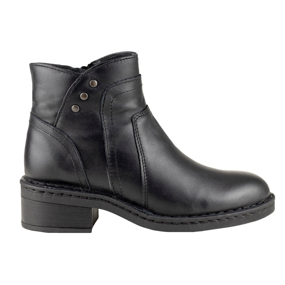 Botin Para Dama Lobo Solo 5087 Negro LS5087 - 220 - MDG - Roma Zapaterías