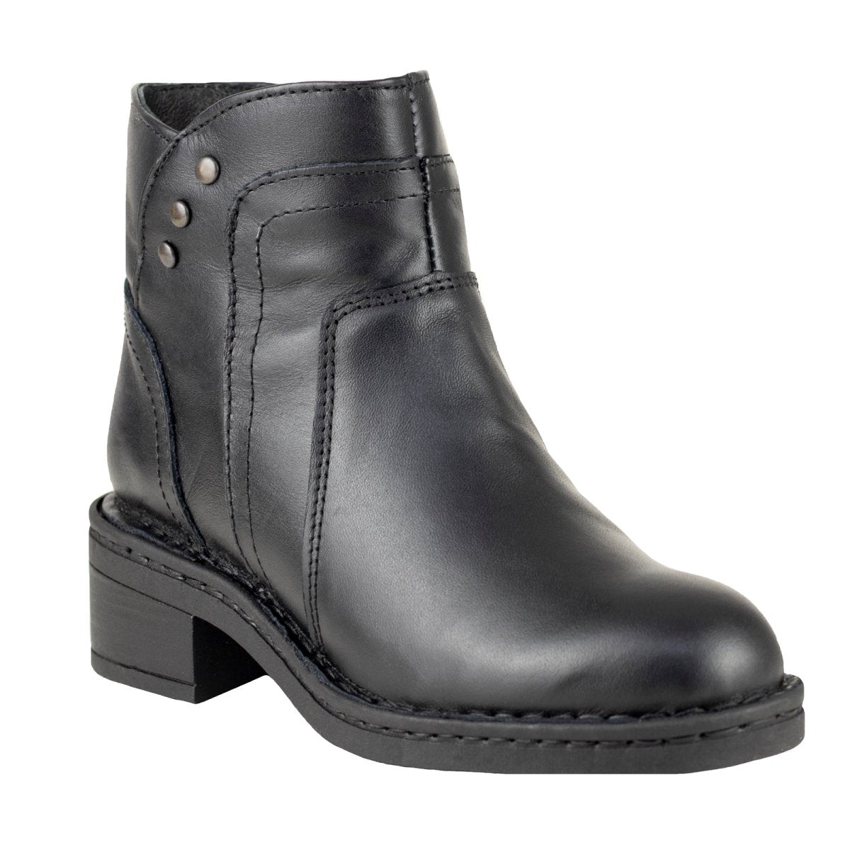Botin Para Dama Lobo Solo 5087 Negro LS5087 - 220 - MDG - Roma Zapaterías