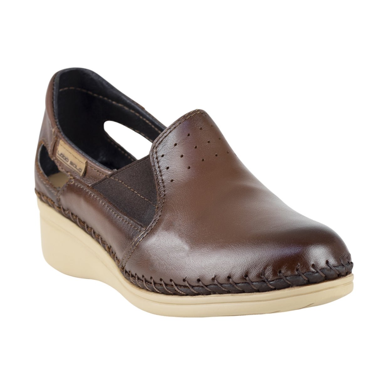 Mocasin Confort Para Dama Lobo Solo 4728 Caoba LS4728 - 220 - ACB - Roma Zapaterías