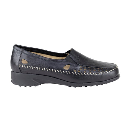 Mocasín Confort Para Dama Ludolfo Cota 15076 Negro LC15076 - 220 - VNG - Roma Zapaterías
