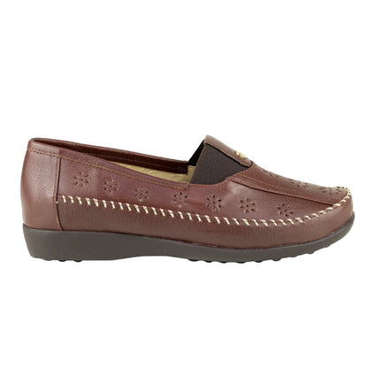Mocasín Para Dama Ludolfo Cota 1347 Cogñac LC1347 - 220 - GCN - Roma Zapaterías