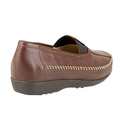 Mocasín Para Dama Ludolfo Cota 1347 Cogñac LC1347 - 220 - GCN - Roma Zapaterías
