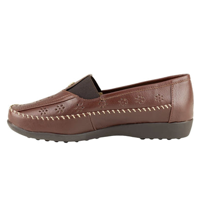 Mocasín Para Dama Ludolfo Cota 1347 Cogñac LC1347 - 220 - GCN - Roma Zapaterías