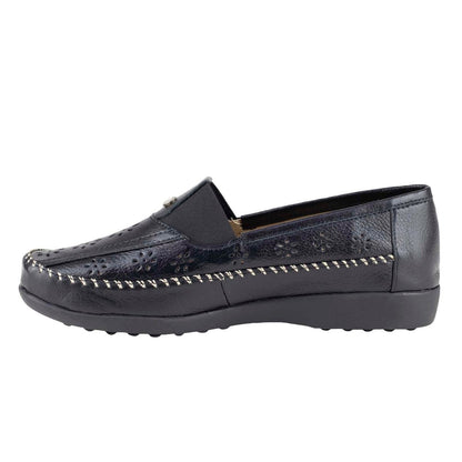 Mocasín Para Dama Ludolfo Cota 1347 Negro LC1347 - 220 - VNG - Roma Zapaterías
