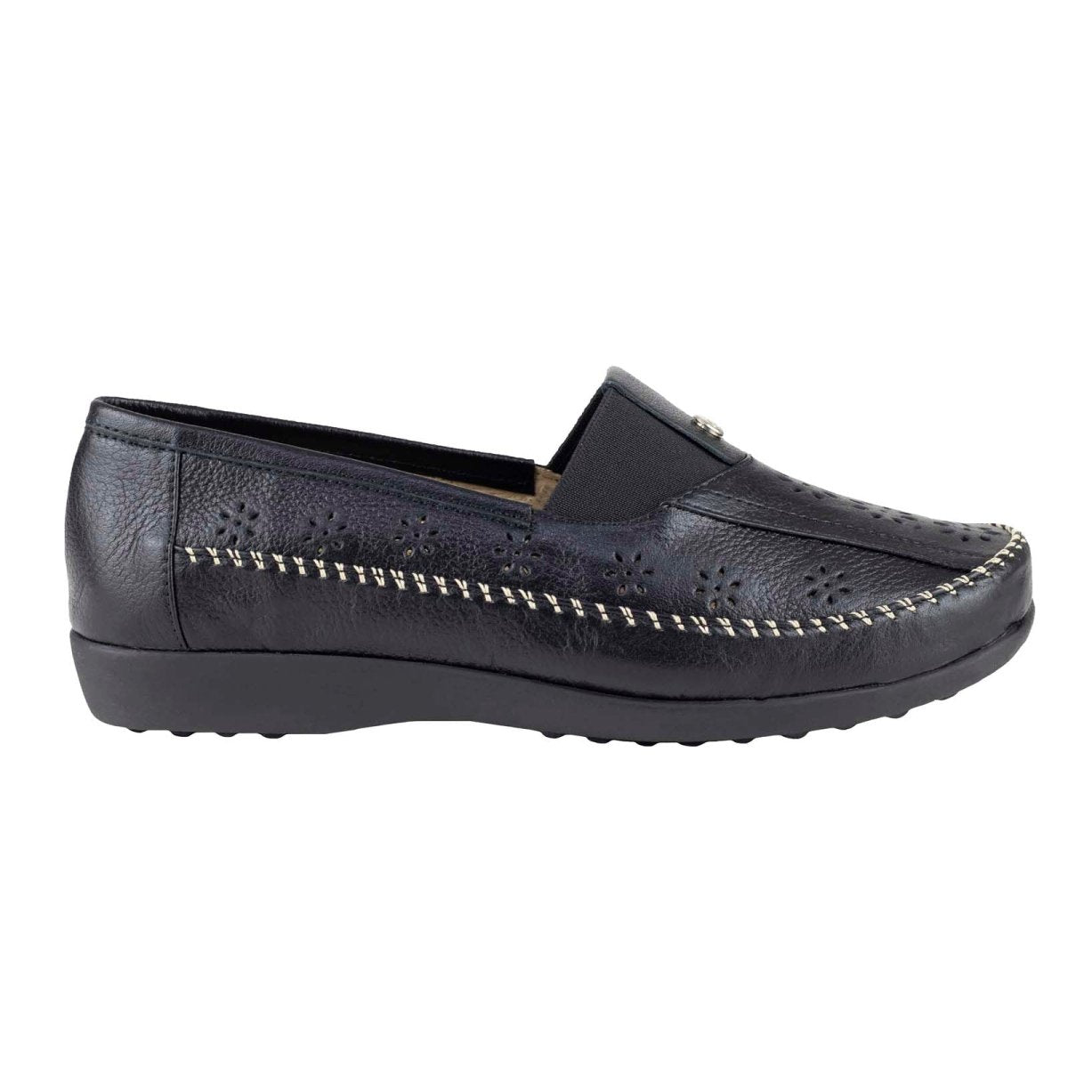 Mocasín Para Dama Ludolfo Cota 1347 Negro LC1347 - 220 - VNG - Roma Zapaterías