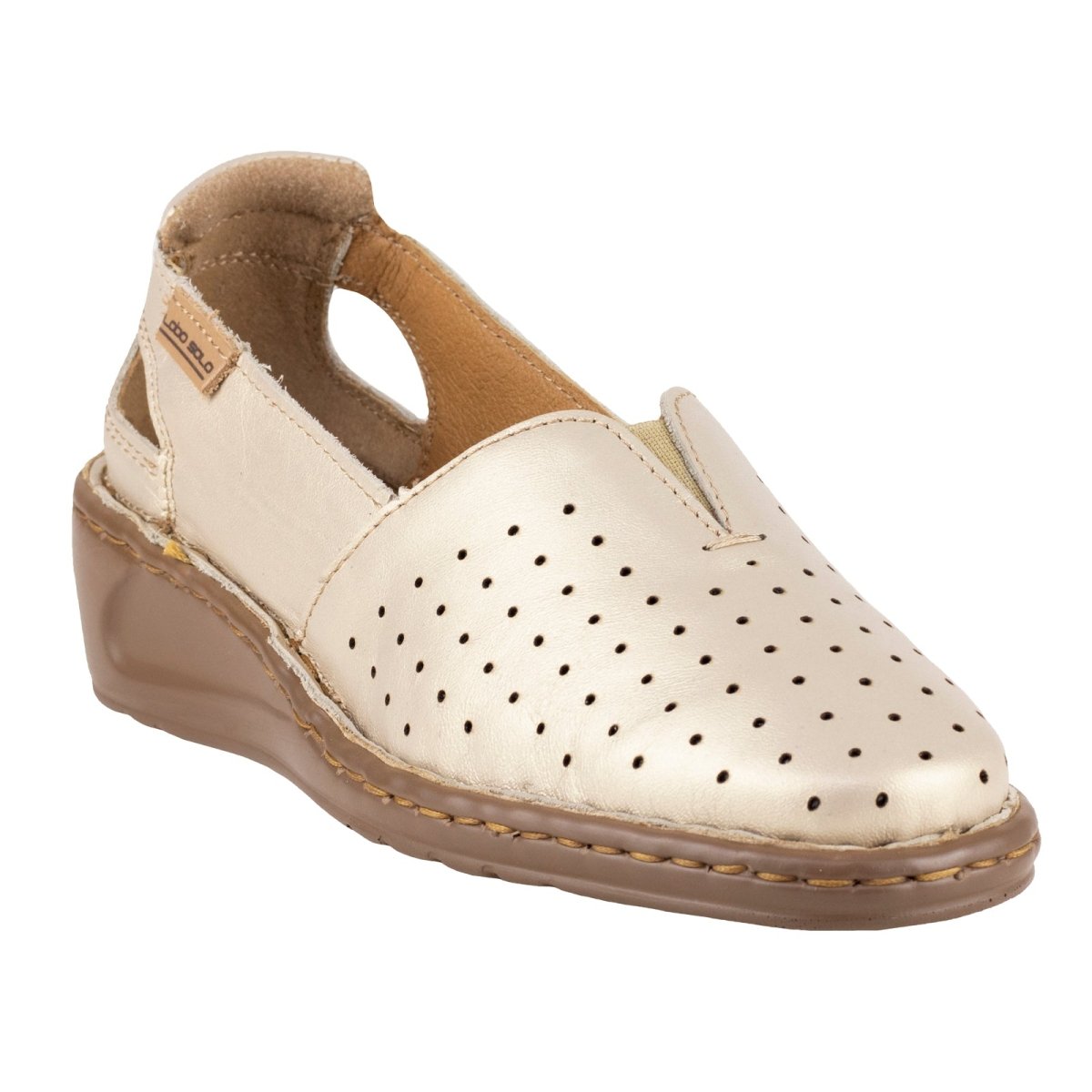 Mocasines Confort Para Dama Lobo Solo 4848 Platino LS4848 - 220 - APL - Roma Zapaterías
