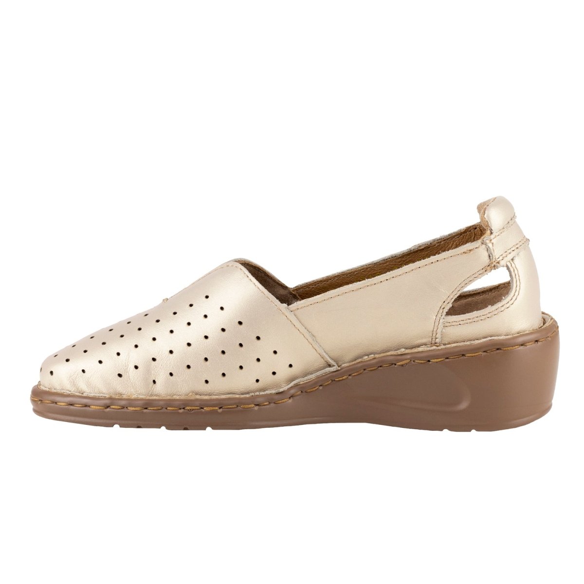 Mocasines Confort Para Dama Lobo Solo 4848 Platino LS4848 - 220 - APL - Roma Zapaterías