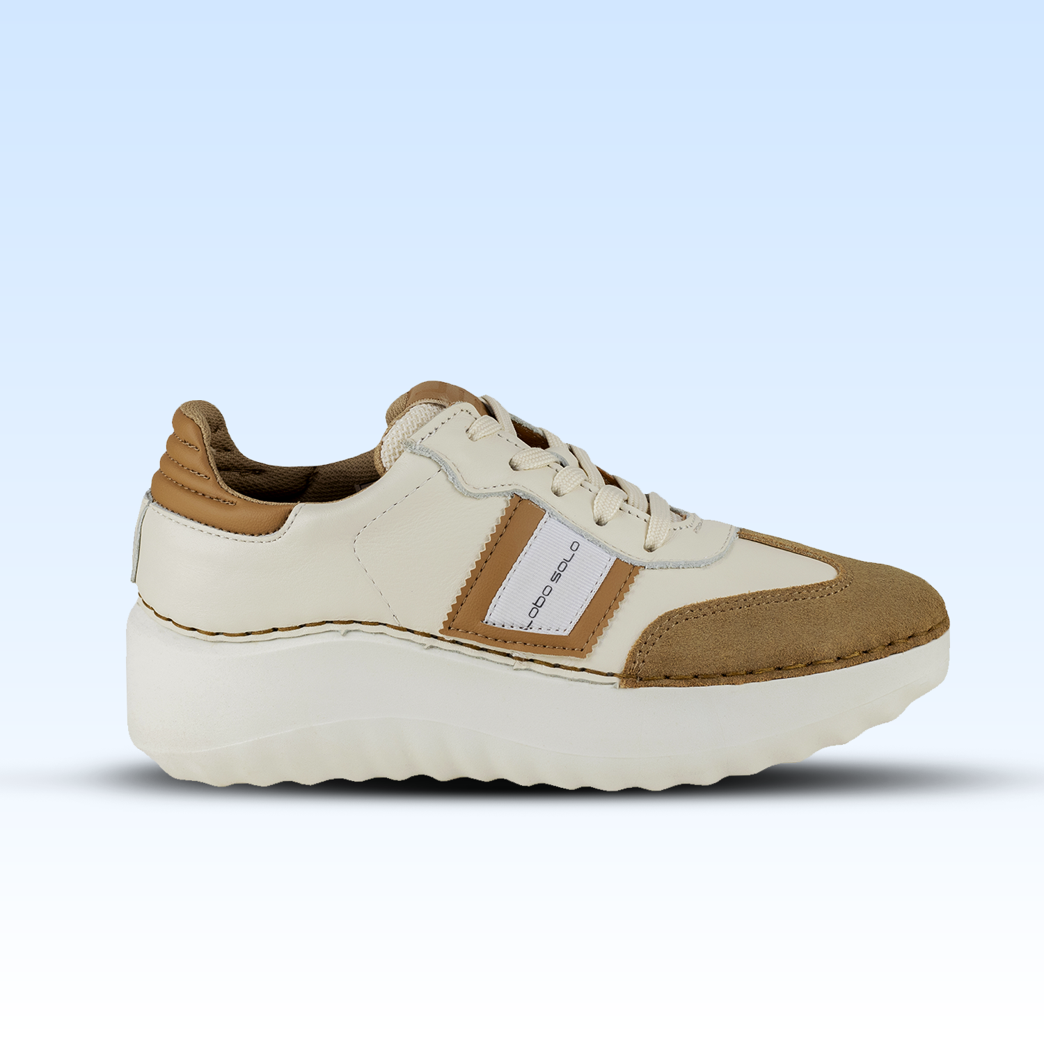 Tenis De Plataforma Para Dama 4808  Marfil