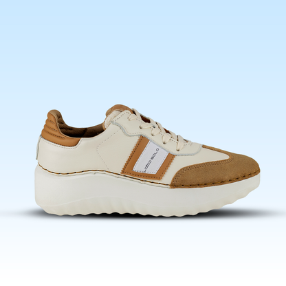 Tenis De Plataforma Para Dama 4808  Marfil