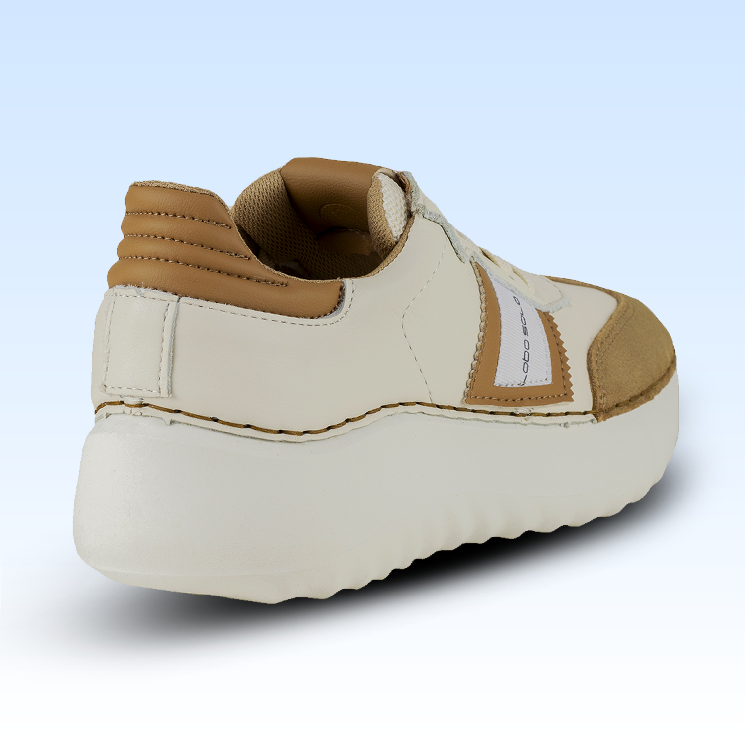 Tenis De Plataforma Para Dama 4808  Marfil
