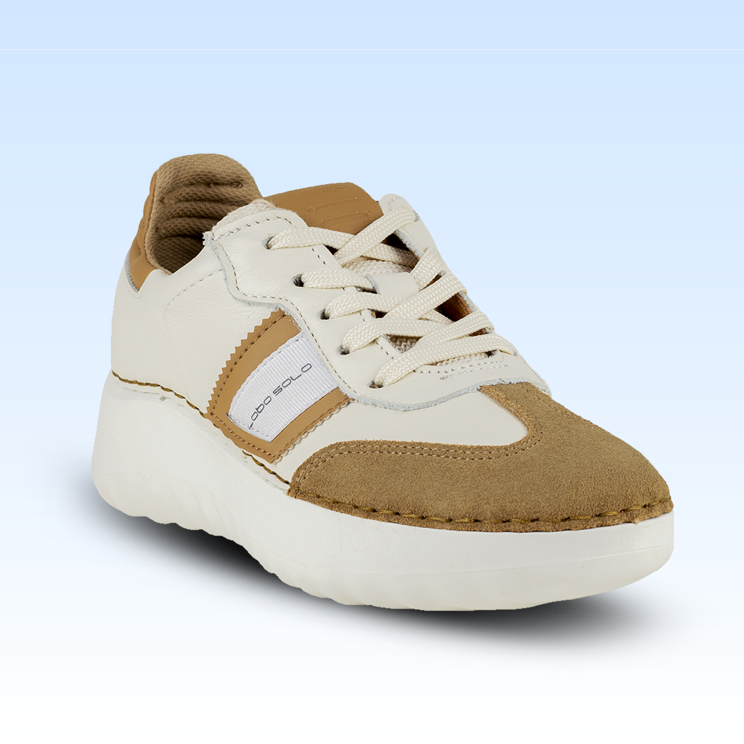 Tenis De Plataforma Para Dama 4808  Marfil