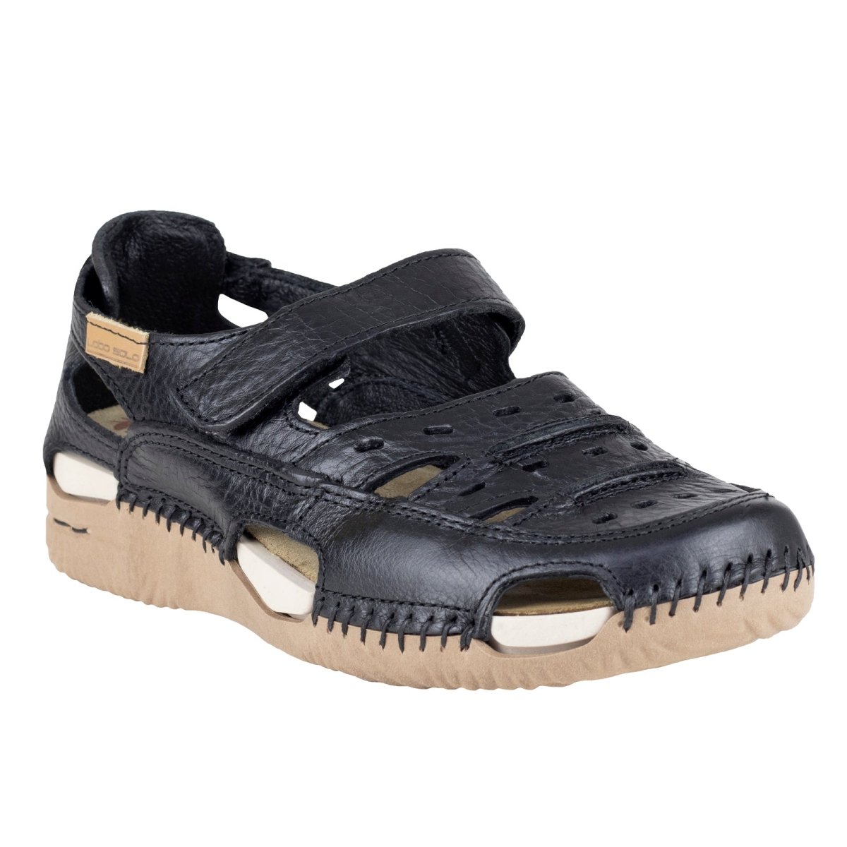 Sandalia Casual Dama Lobo Solo 1766 Premier Negro LS1766 - 220 - TPN - Roma Zapaterías