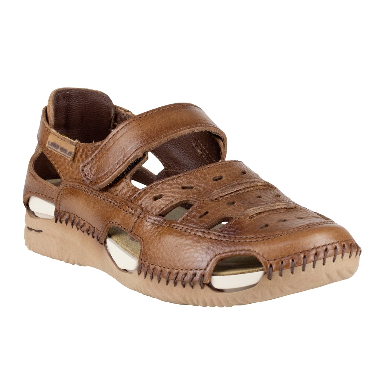 Sandalia Casual Dama Lobo Solo Mita 1766 Tumbled camel LS1766 - 220 - TPC - Roma Zapaterías