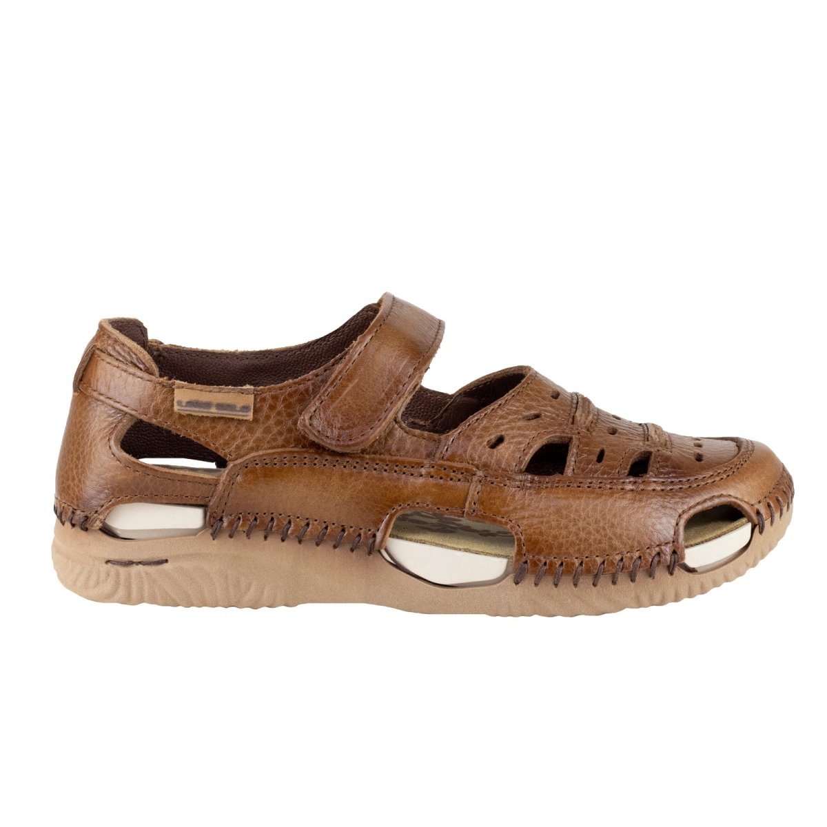 Sandalia Casual Dama Lobo Solo Mita 1766 Tumbled camel LS1766 - 220 - TPC - Roma Zapaterías