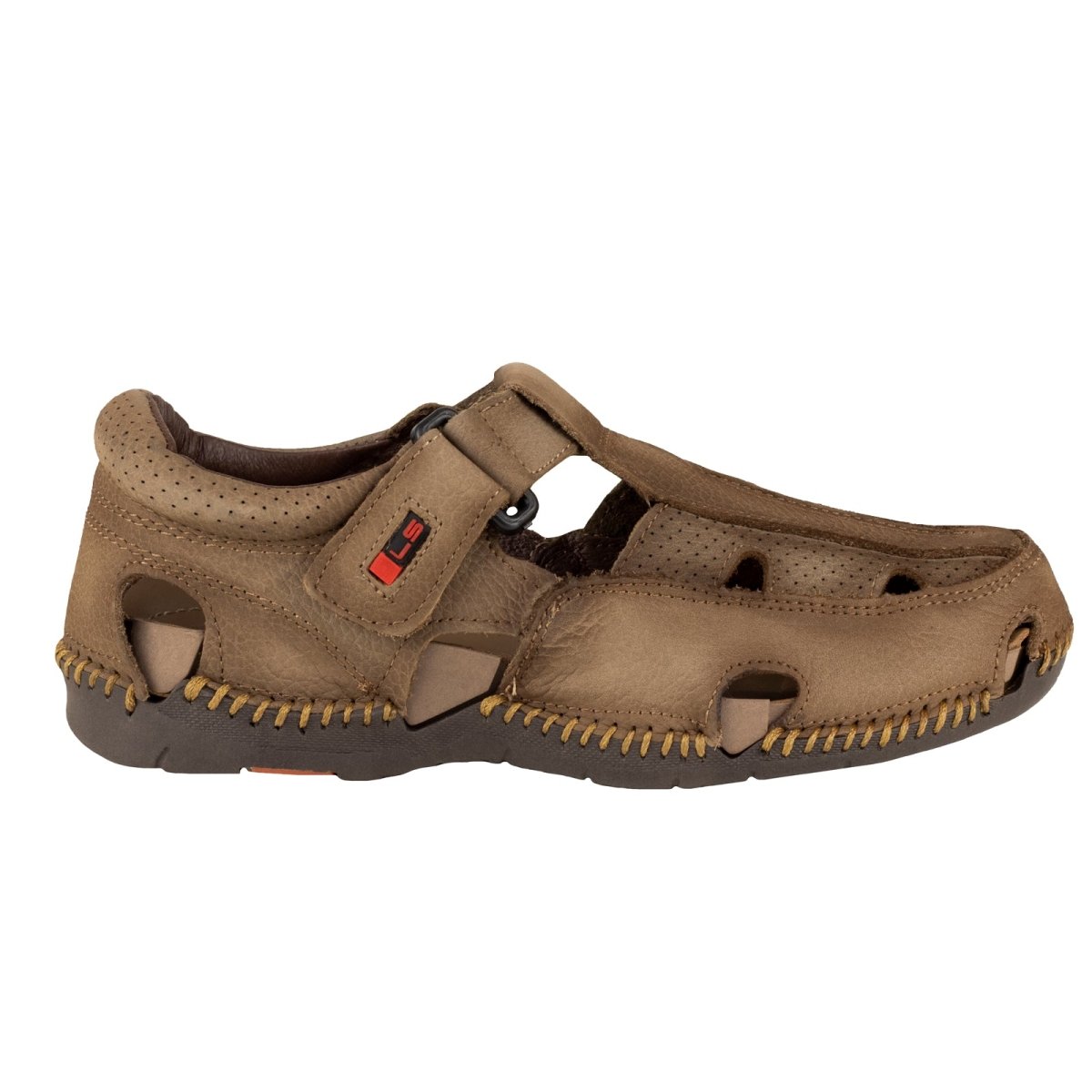 Sandalia Casual Para Caballero Lobo Solo 6604 Taupe LS6604 - 250 - GTP - Roma Zapaterías