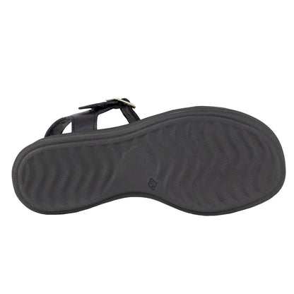 Sandalia Casual Para Dama Verde Tabaco 6041 Negro VT6041 - 220 - NGR - Roma Zapaterías