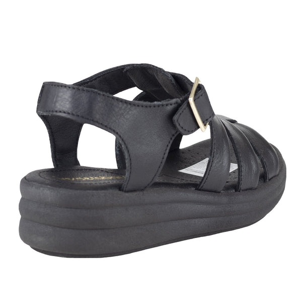 Sandalia Casual Para Dama Verde Tabaco 6043 Negro VT6043 - 220 - NGR - Roma Zapaterías