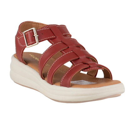 Sandalia Casual Para Dama Verde Tabaco 6043 Rust VT6043 - 220 - RST - Roma Zapaterías