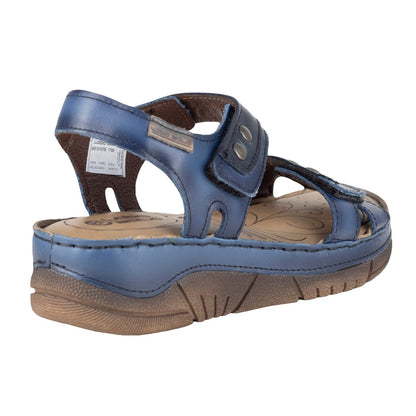 Sandalia Con Plataforma Para Dama Lobo Solo 1709 Azul LS1709 - 220 - AAN - Roma Zapaterías