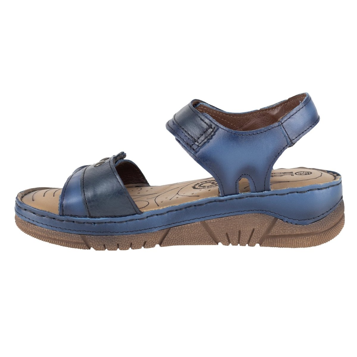 Sandalia Con Plataforma Para Dama Lobo Solo 1709 Azul LS1709 - 220 - AAN - Roma Zapaterías