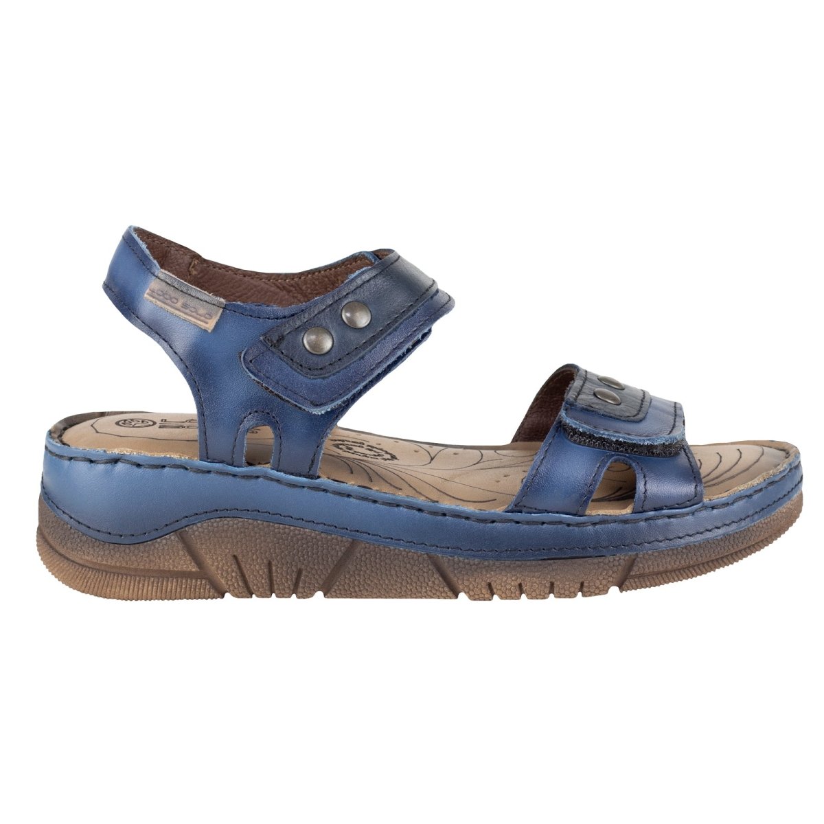 Sandalia Con Plataforma Para Dama Lobo Solo 1709 Azul LS1709 - 220 - AAN - Roma Zapaterías