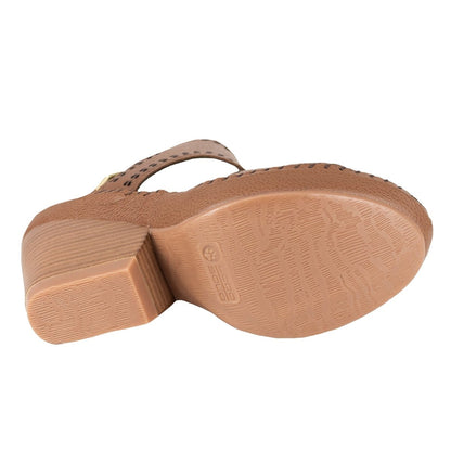 Sandalia Con Tacón Para Dama Lobo Solo 3422 Miel LS3422 - 220 - BGM - Roma Zapaterías