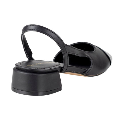 Sandalia Con Tacon Para Dama Salamandra 28402 - E Negro 28402E - 225 - SLN - Roma Zapaterías