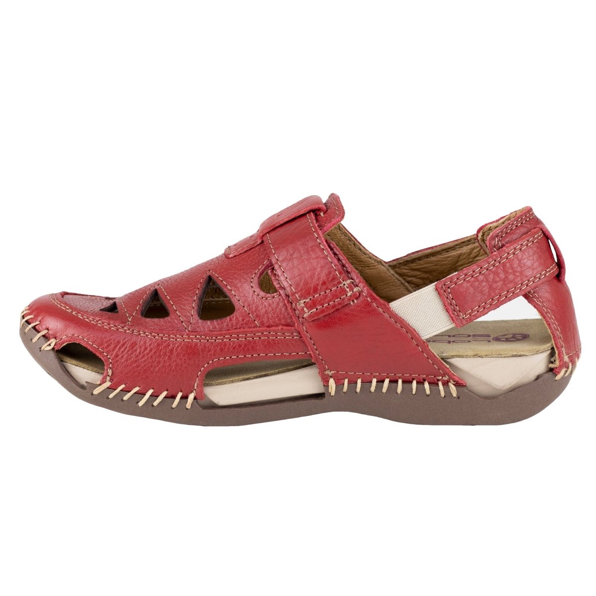 Sandalia Confort Para Dama Lobo Solo 1947 Rojo LS1947 - 220 - HRJ - Roma Zapaterías