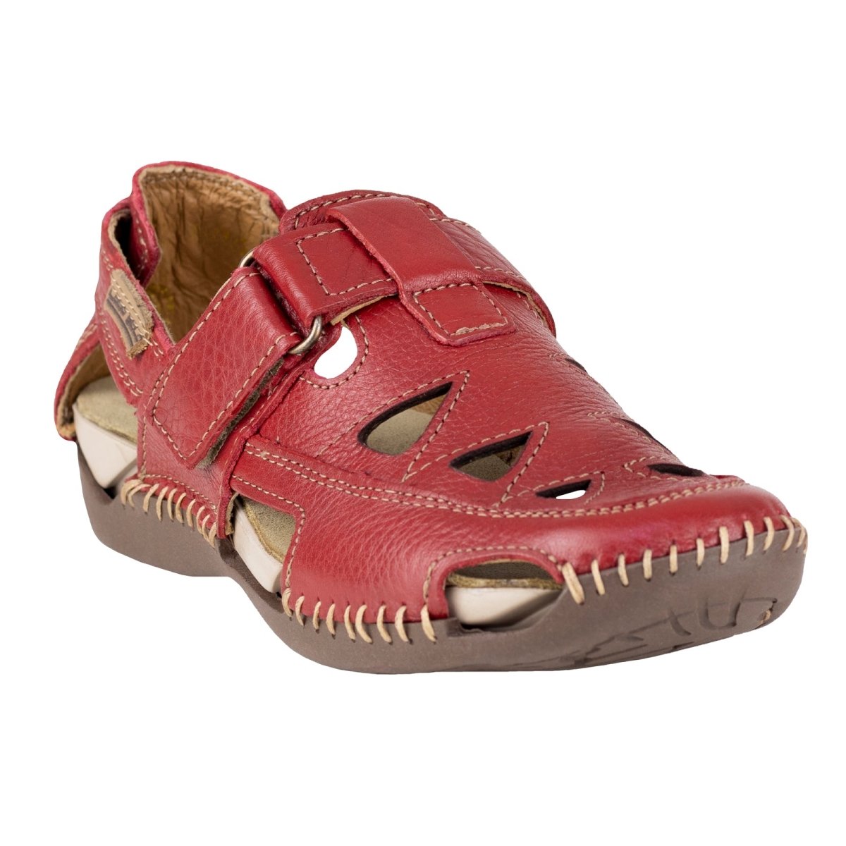 Sandalia Confort Para Dama Lobo Solo 1947 Rojo LS1947 - 220 - HRJ - Roma Zapaterías