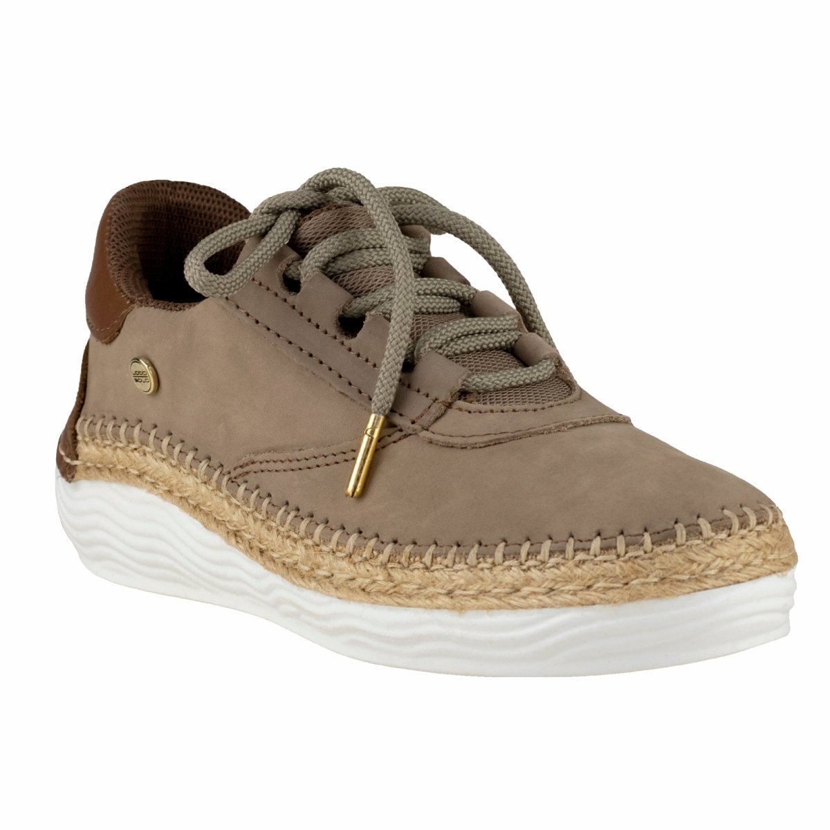 Tenis Casual Dama Lobo Solo Judy 5045 Nobuck Taupe LS5045 - 220 - NBT - Roma Zapaterías