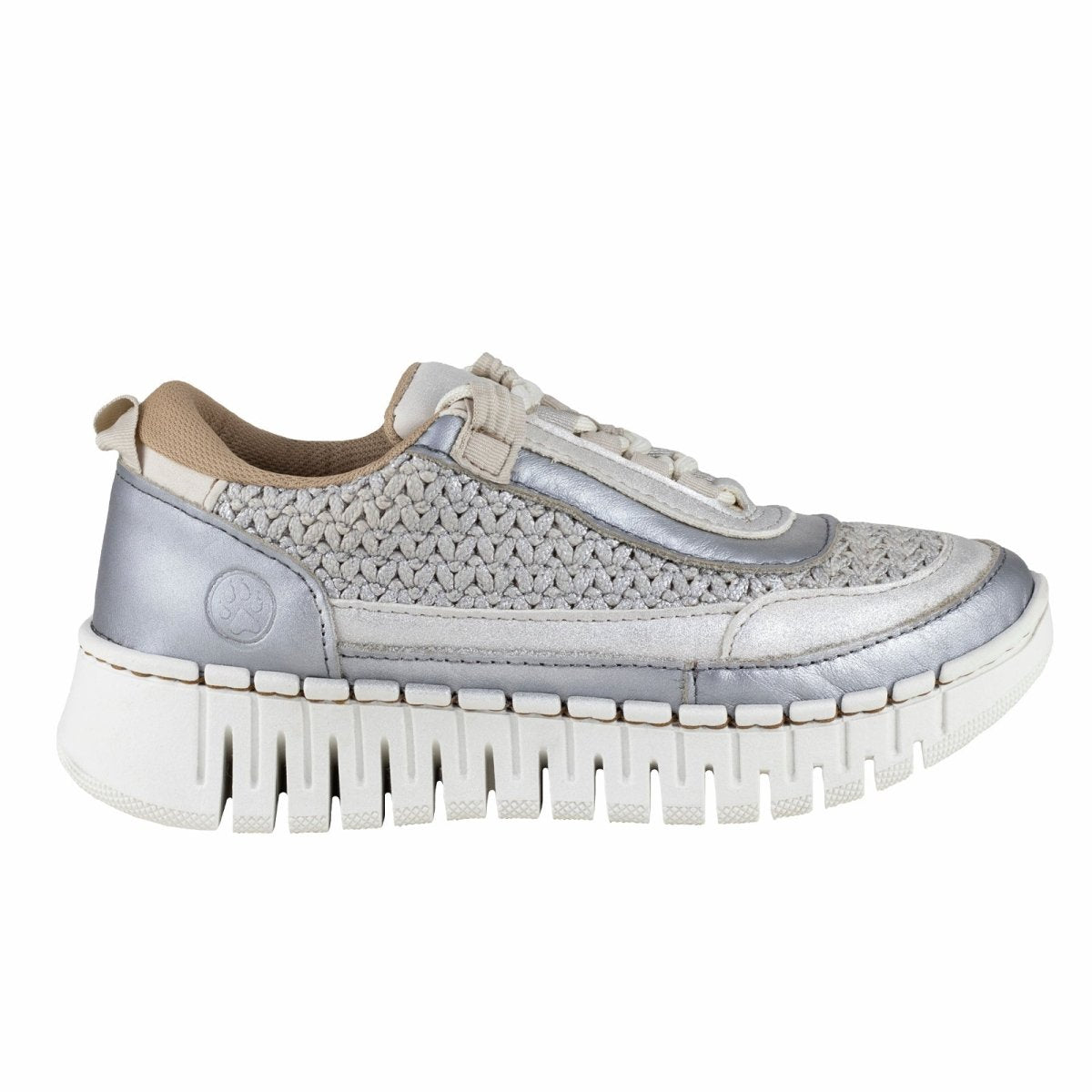 Tenis Casual Dama Lobo Solo Milo 4946 Algodón plata LS4946 - 220 - APT - Roma Zapaterías