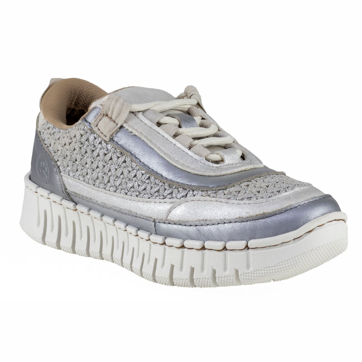 Tenis Casual Dama Lobo Solo Milo 4946 Algodón plata LS4946 - 220 - APT - Roma Zapaterías