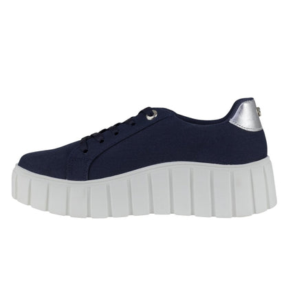 Tenis De Plataforma Dama Urbano Capa De Ozono 625403 Denim