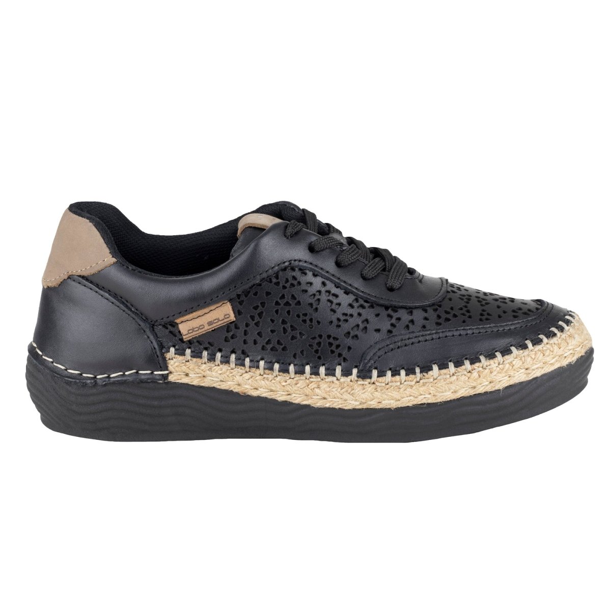 Tenis Judy Para Dama Lobo Solo 5077 Negro LS5077 - 220 - MDG - Roma Zapaterías