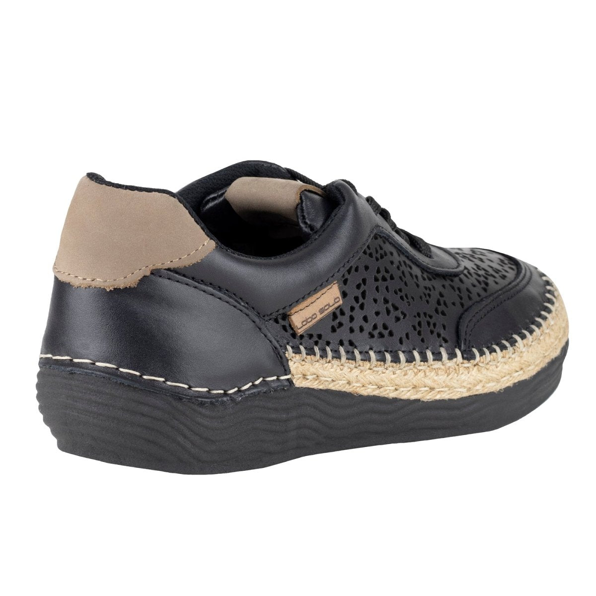 Tenis Judy Para Dama Lobo Solo 5077 Negro LS5077 - 220 - MDG - Roma Zapaterías